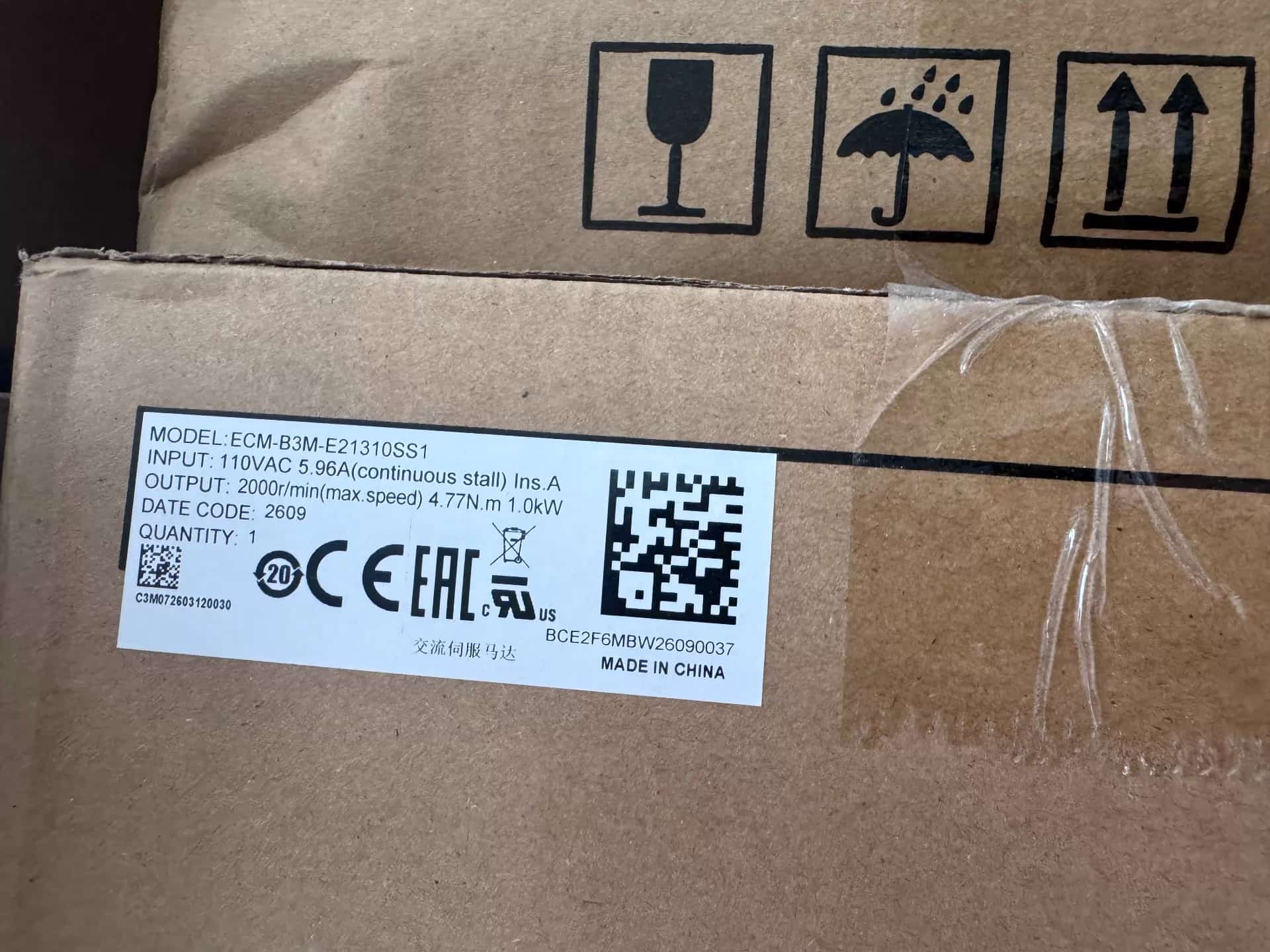 100% uhiuus originaal ja originaal Delta ECM-B3M-E21310SS1 sagedusmuundurid Ajami servomootor
