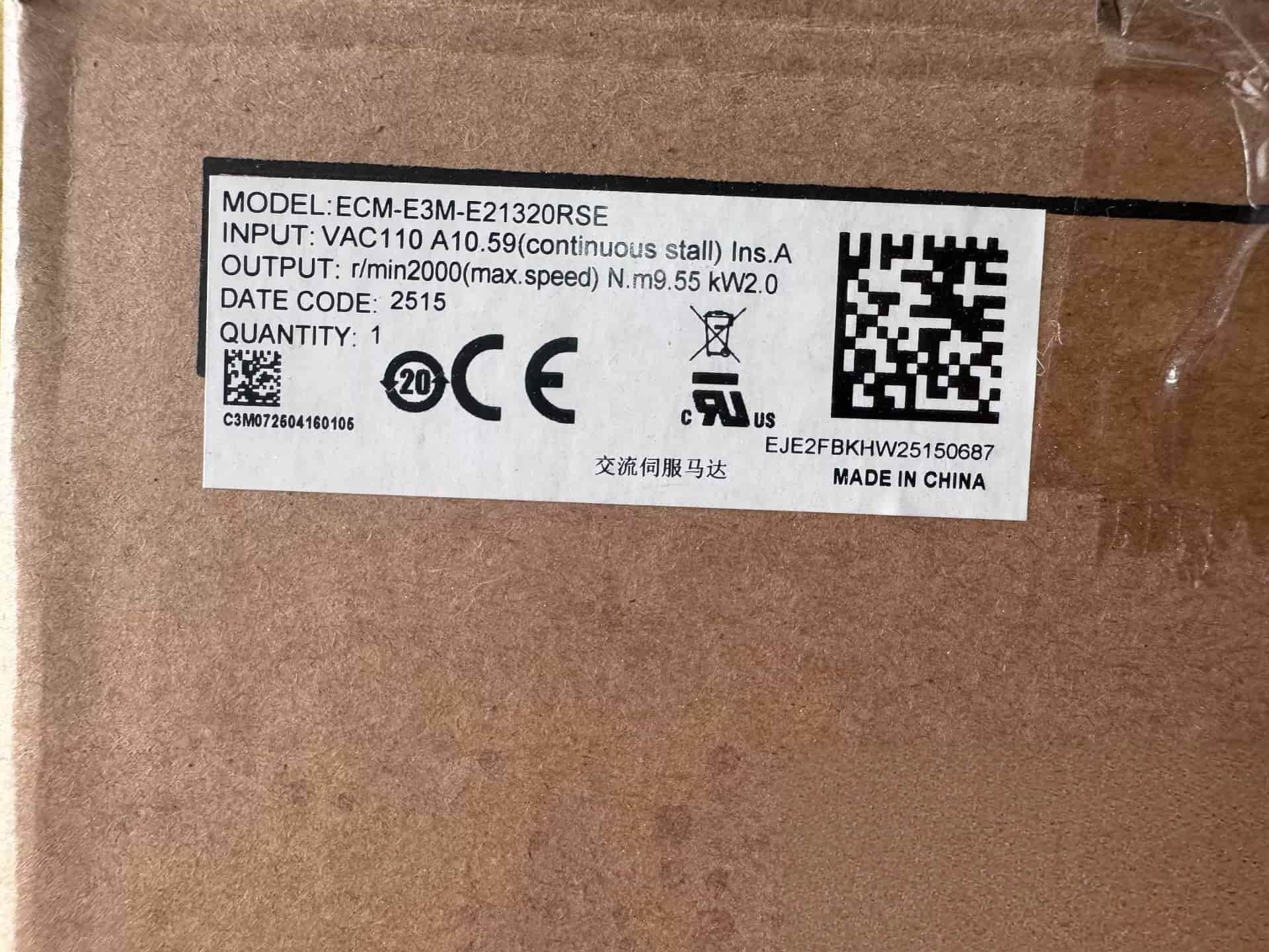 100% uhiuus originaal ja originaal Delta ECM-E3M-E21320RSE Sagedusmuundurid Ajami servomootor