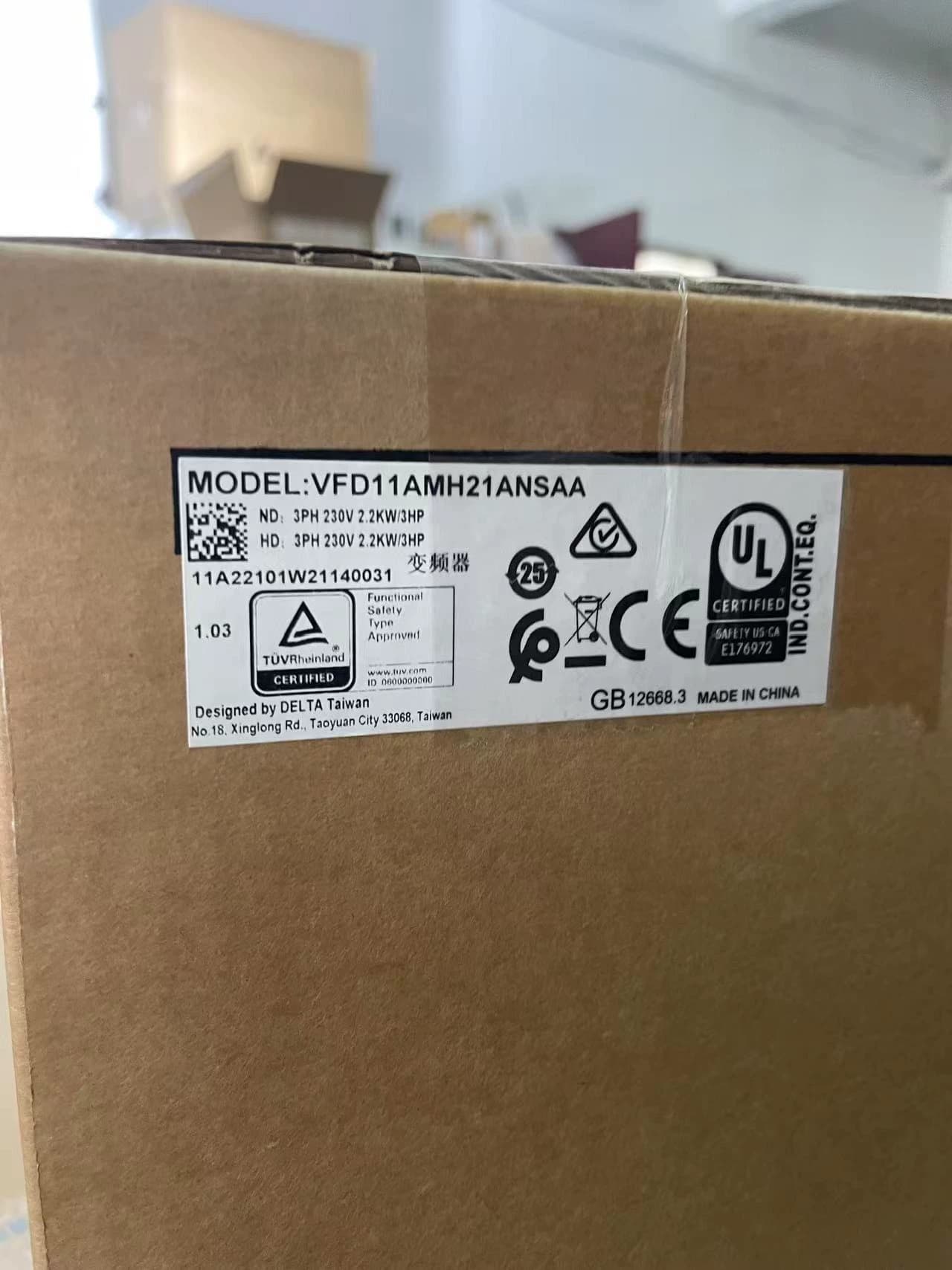 100% uhiuus originaal ja originaal Delta VFD11AMH21ANSAA 2,2KW 220V sagedusmuundurid Ajami servomootor