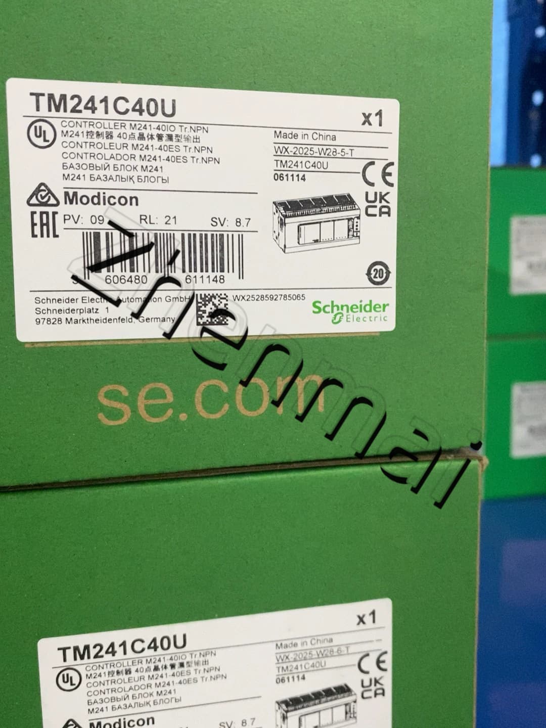 100% uhiuus, originaal ja originaal Schneider TM241C40U Sagedusmuundurid, kaitselülitid, kontaktorid, kaitseseadmed