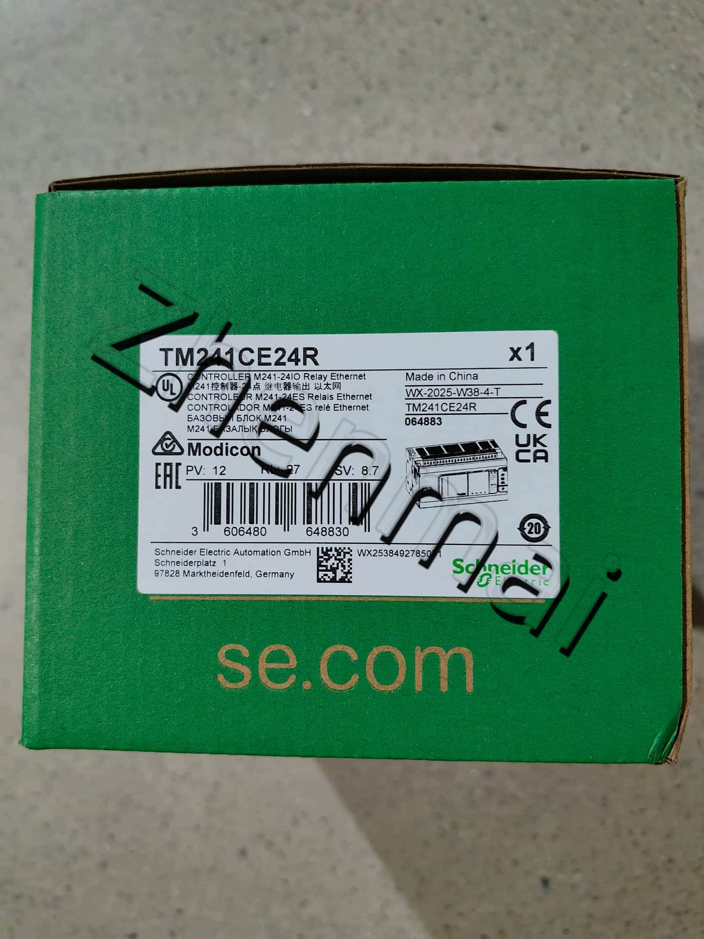 100% uhiuus, originaal ja originaal Schneider TM241CE24R Sagedusmuundurid, kaitselülitid, kontaktorid, kaitseseadmed