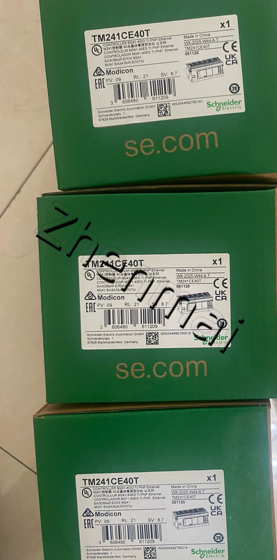 100% uhiuus, originaal ja originaal Schneider TM241CE40T Sagedusmuundurid, kaitselülitid, kontaktorid, kaitseseadmed