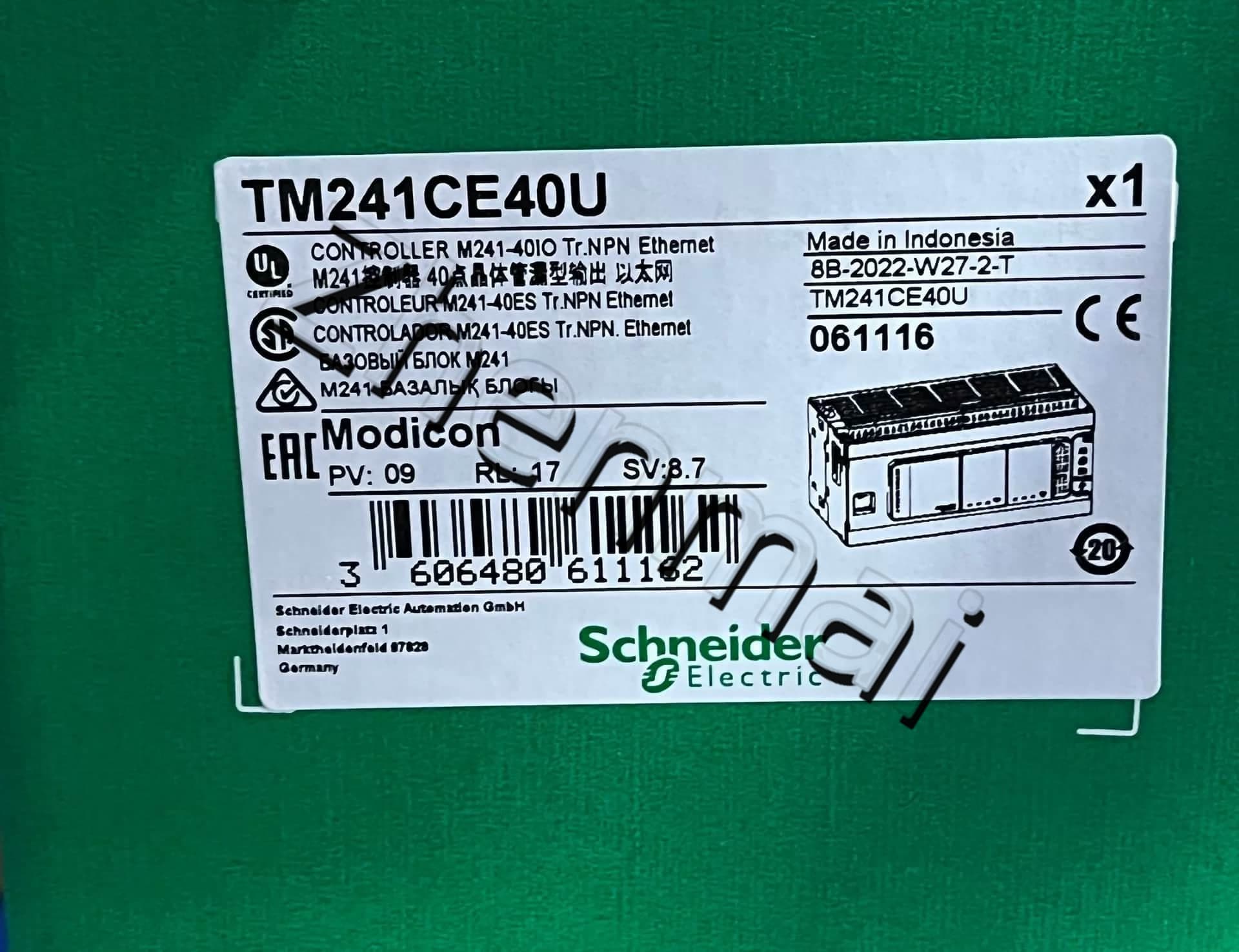 100% uhiuus, originaal ja originaal Schneider TM241CE40U Sagedusmuundurid, kaitselülitid, kontaktorid, kaitseseadmed