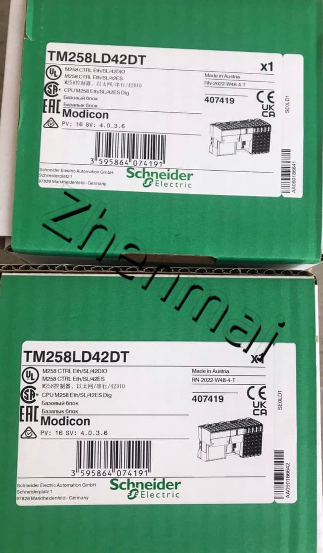 100% uhiuus, originaal ja originaal Schneider TM258LD42DT Sagedusmuundurid, kaitselülitid, kontaktorid, kaitseseadmed