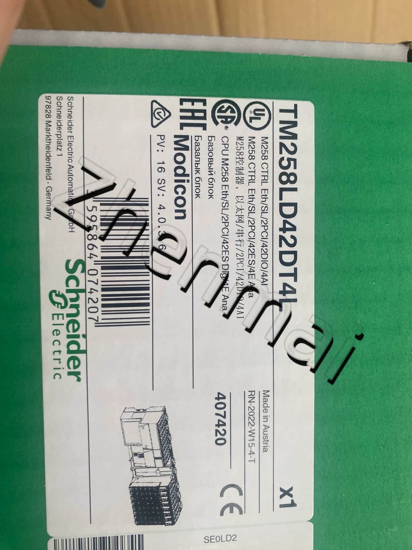 100% uhiuus, originaal ja originaal Schneider TM258LD42DT4L Sagedusmuundurid, kaitselülitid, kontaktorid, kaitseseadmed