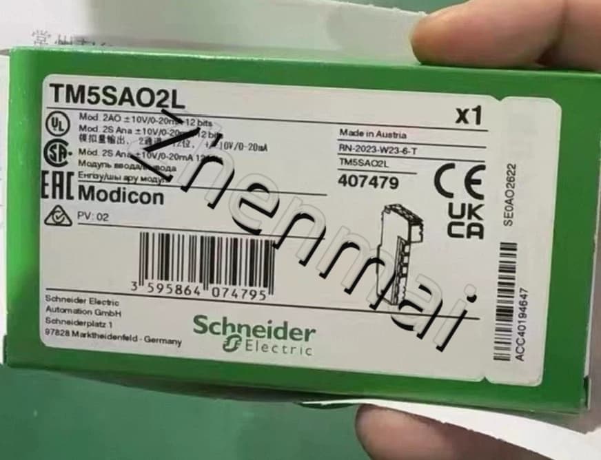 100% uhiuus, originaal ja originaal Schneider TM5SAO2L Sagedusmuundurid, kaitselülitid, kontaktorid, kaitseseadmed
