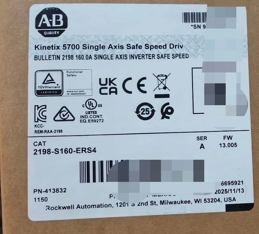 2198-S160-ERS4 Kinetix 5700 servo, täiesti uus ja originaal