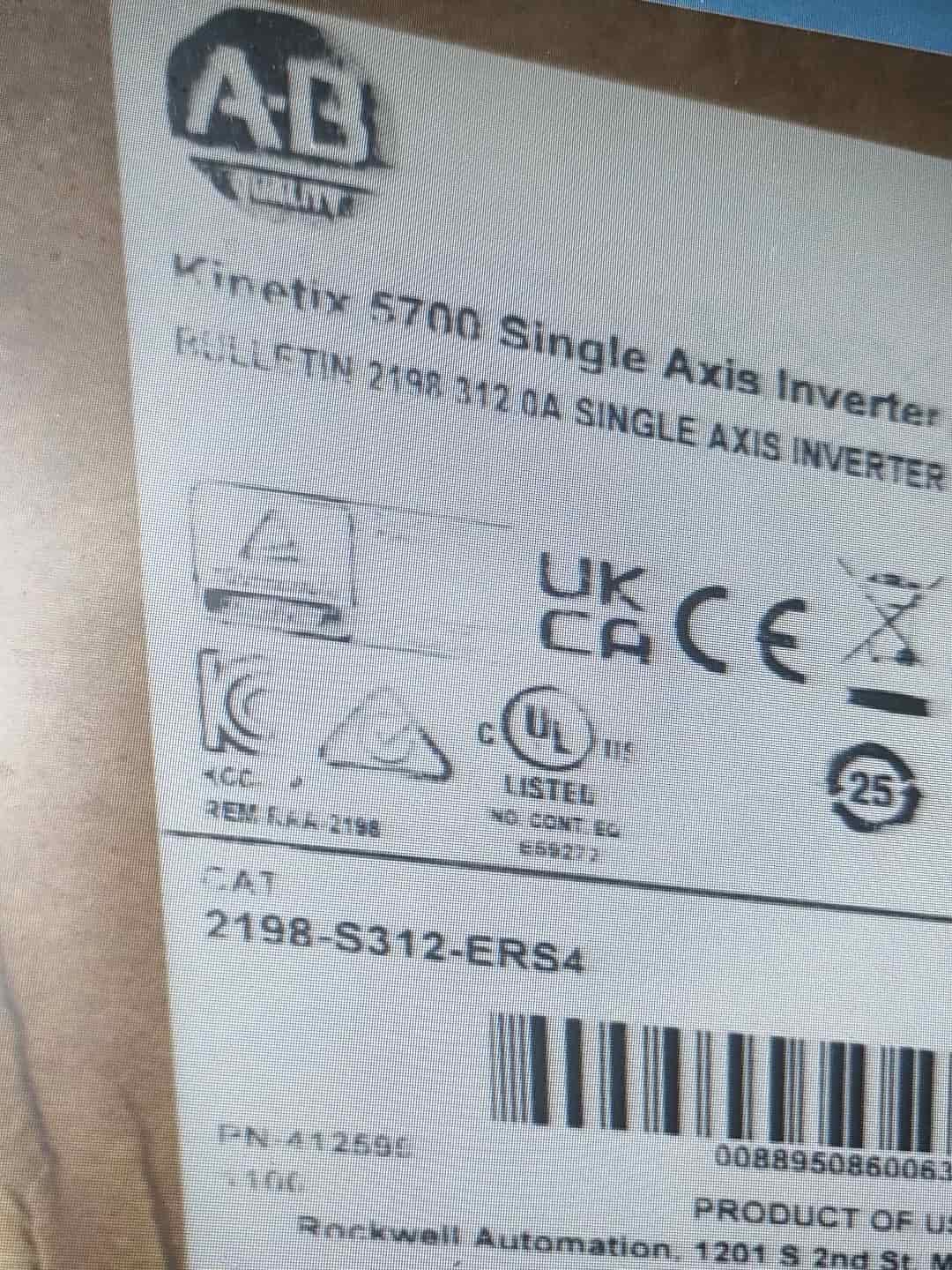 2198-S312-ERS4 Kinetix 5700 servo, täiesti uus ja originaal