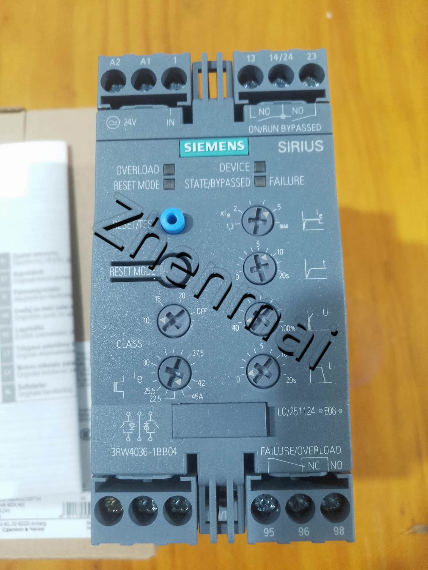 Täiesti uus, originaal, otse tehases Siemens 3RW4036-1BB04 Pehme starter SIRIUS SOFT STARTER