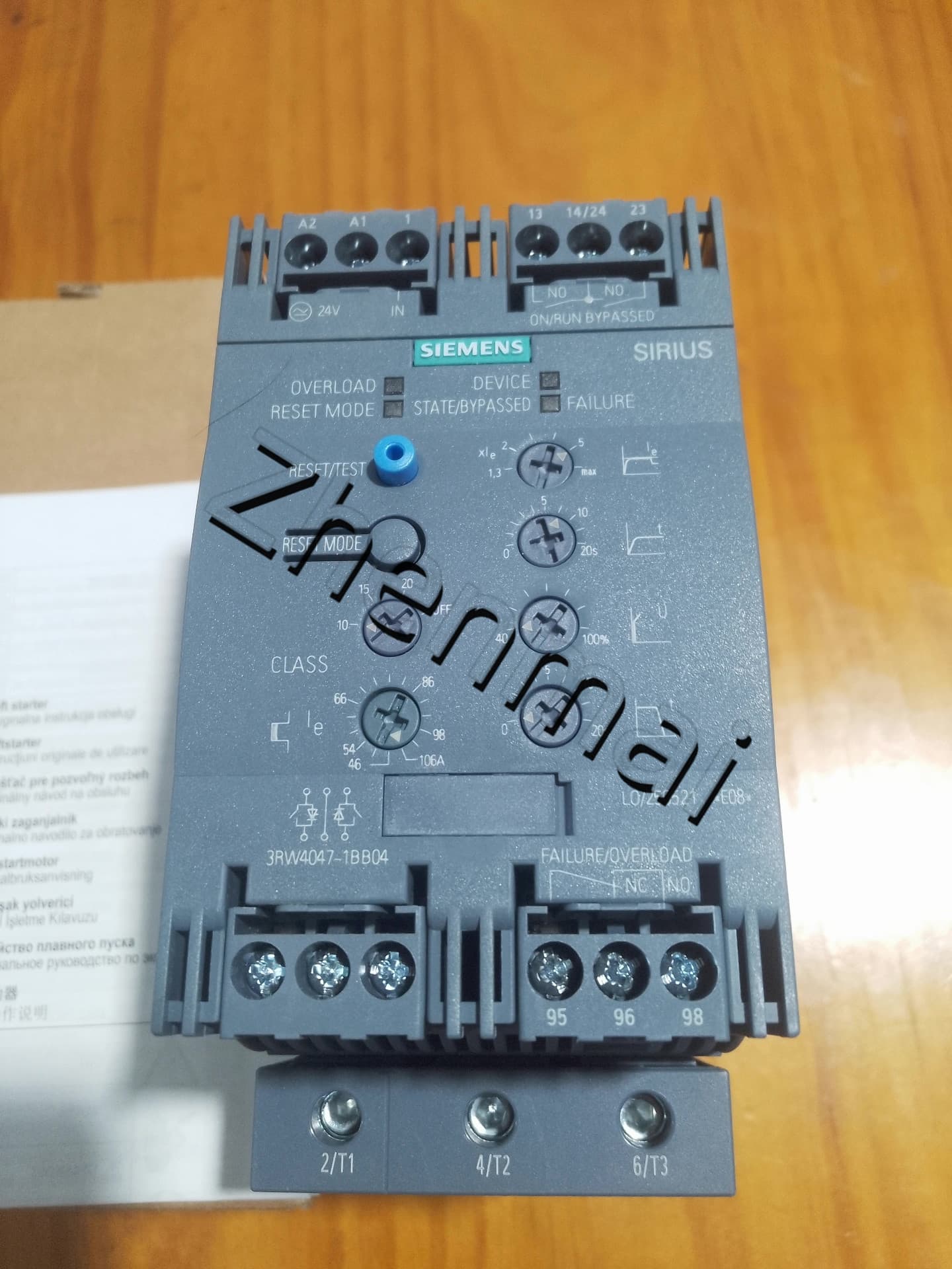 Täiesti uus, originaal, otse tehases Siemens 3RW4047-1BB04 Pehme starter SIRIUS SOFT STARTER