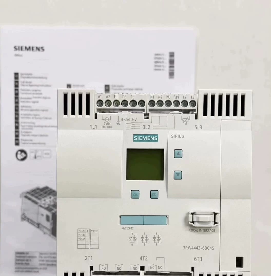 Täiesti uus, originaal, otse tehases Siemens 3RW4456-6BC45 Pehme starter SIRIUS SOFT STARTER