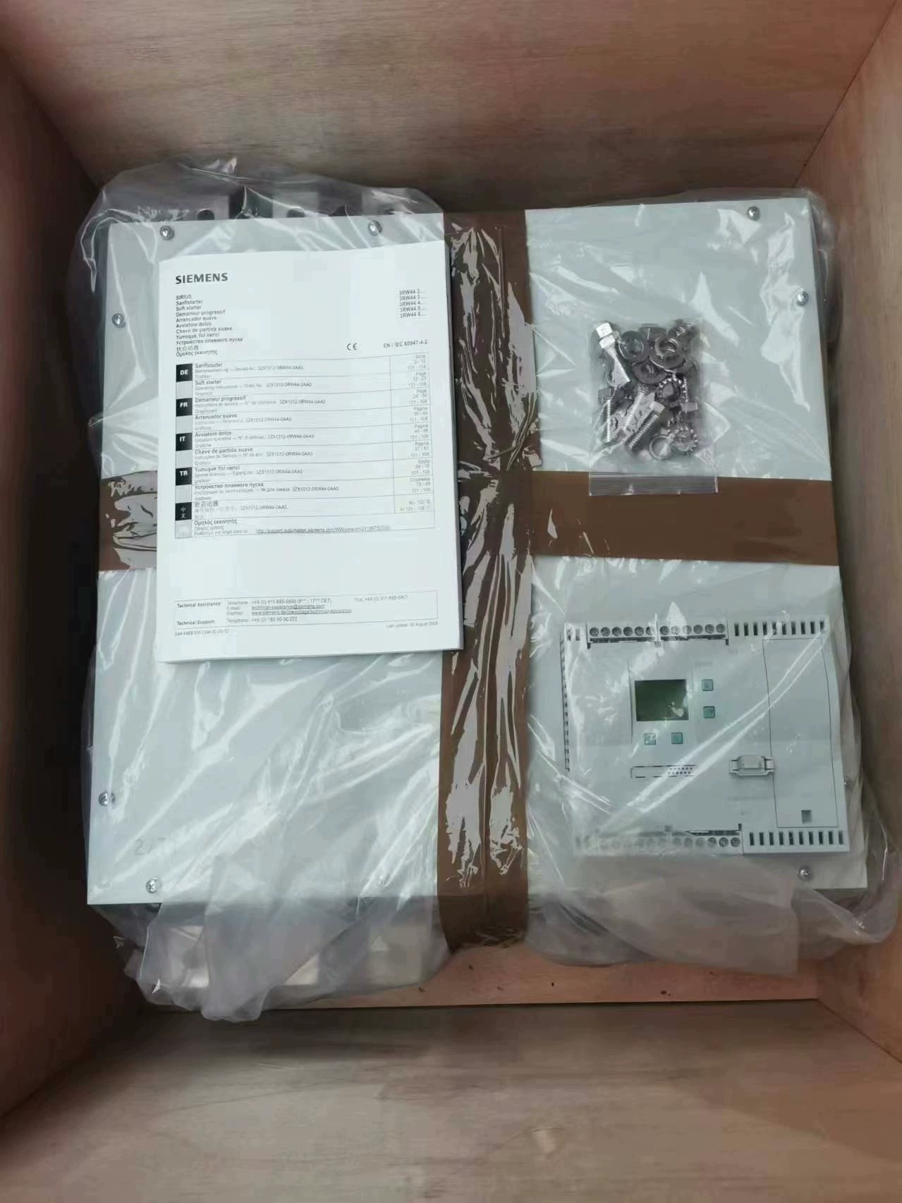 Täiesti uus, originaal, otse tehases Siemens 3RW4465-2BC35 Pehme starter SIRIUS SOFT STARTER