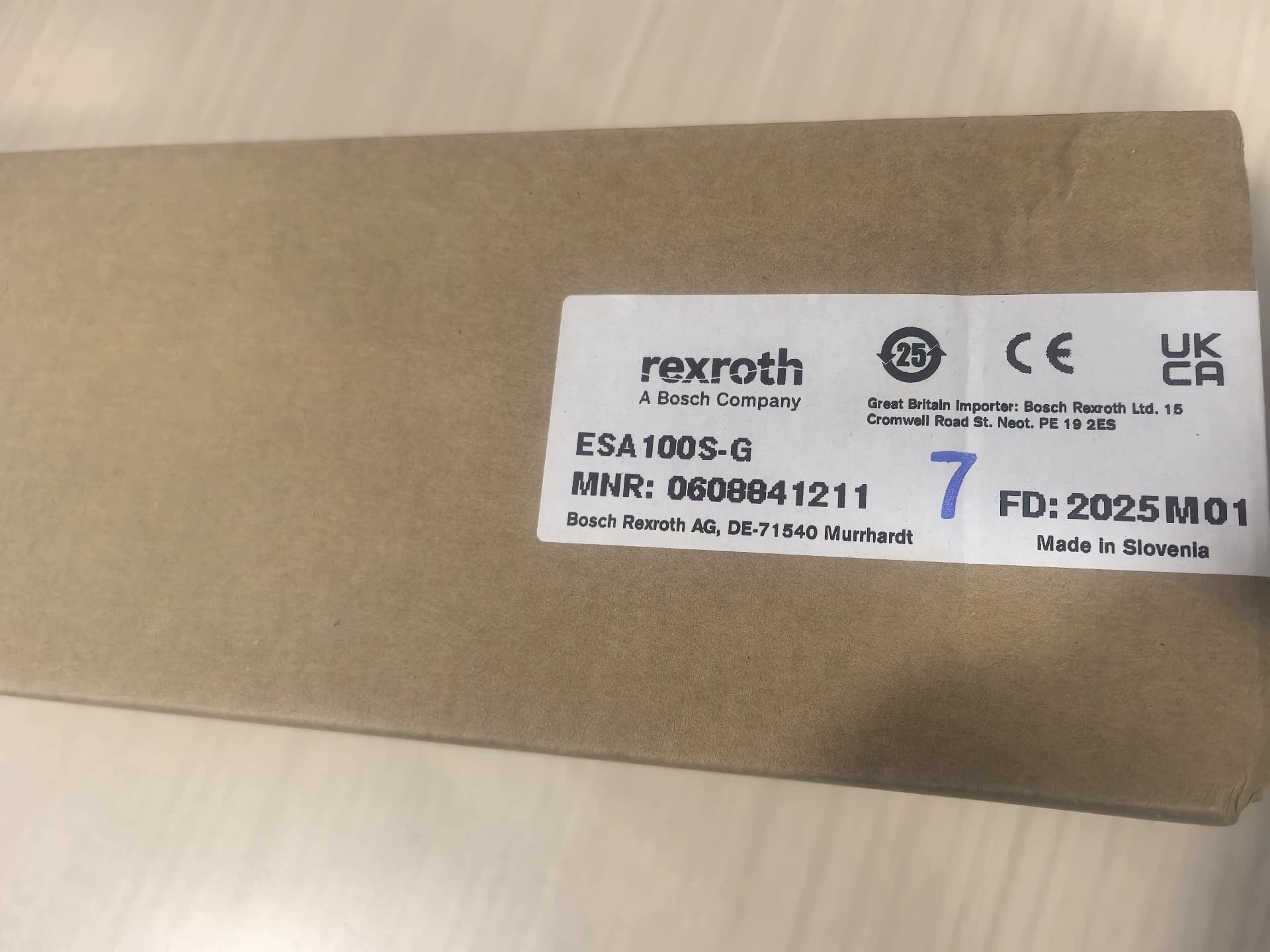 Täiesti uus originaal Bosch Rexroth Servoajam Elektriline momentvõti ESA100S-G Servomootor Kiire kohaletoimetamine