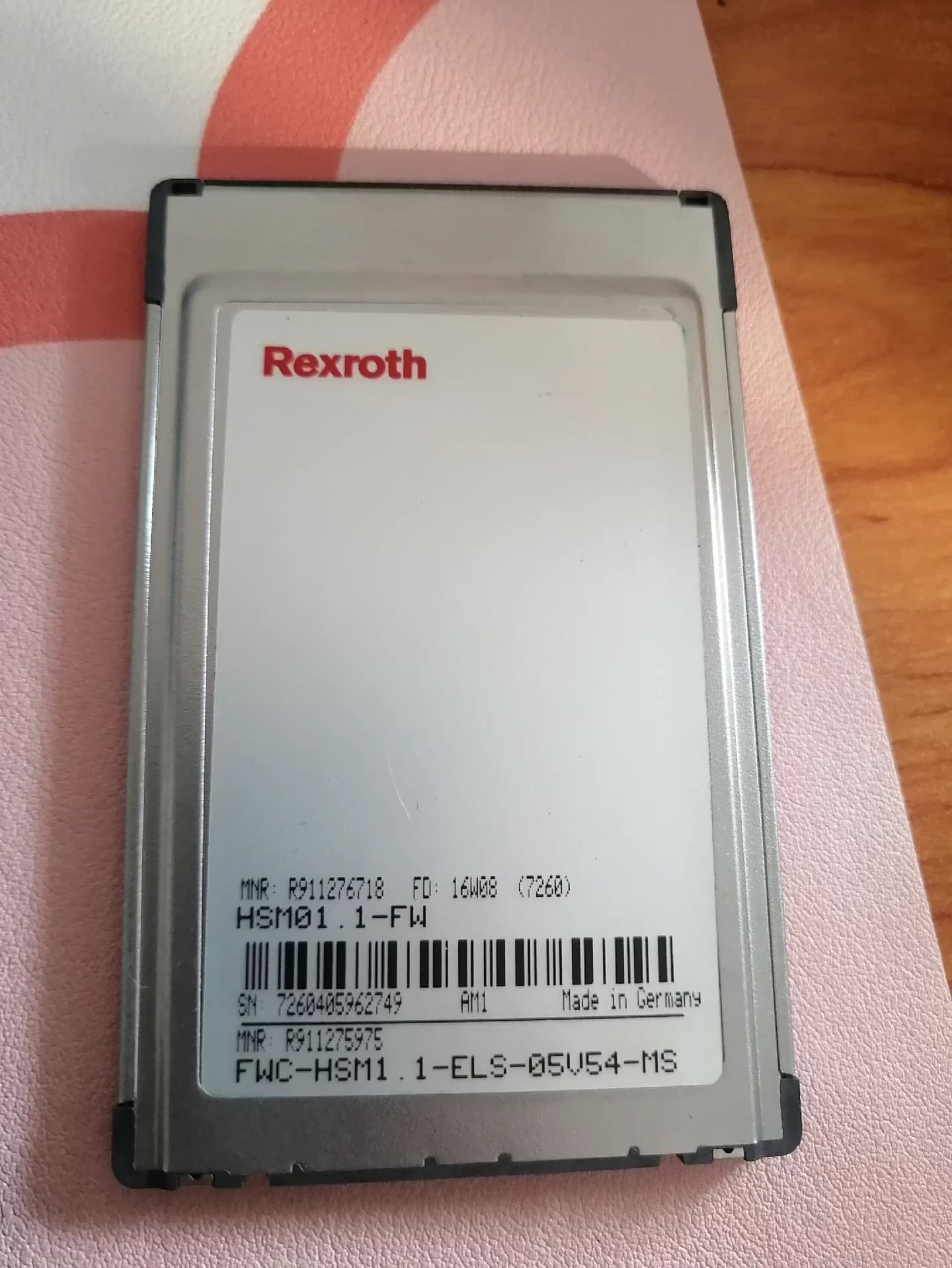 Täiesti uus originaal Bosch Rexroth Servo draivi mälukaart FWC-HSM1.1-ELS-05V54-MS servomootori kiire kohaletoimetamine